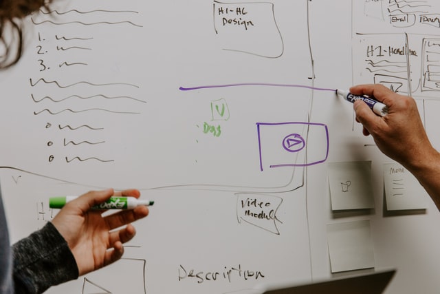Strategising on a White Board